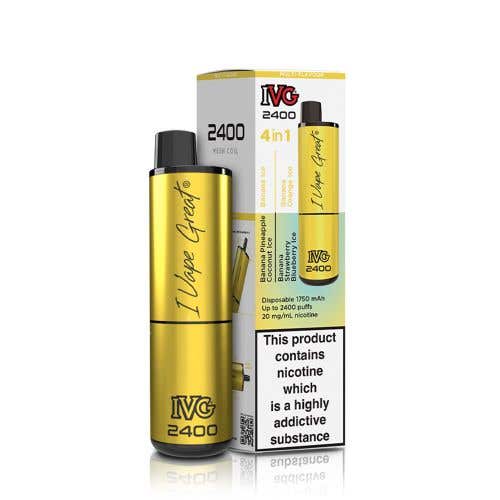 IVG 2400 Disposable Kit 2% - 4-in-1 Banana Edition