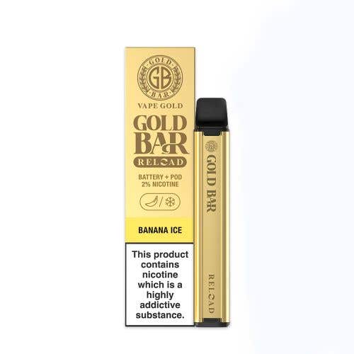 Vape Gold's Gold Bar Reload Prefilled Pod Vape Kit - Banana Ice