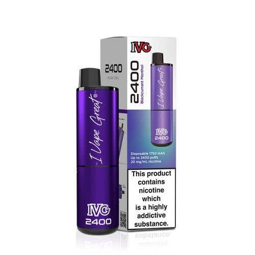 IVG 2400 Disposable Vape Kit - Blackcurrant Menthol