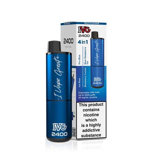 IVG 2400 Disposable Kit 2% - 4-in-1 Blue Edition