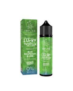 IMPJAR x Lucky Thirteen Exclusive Blue Raspberry & Lime 50ml Shortfill E-Liquid