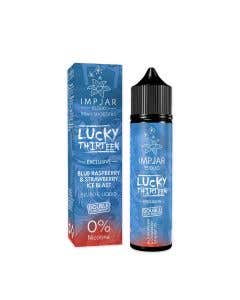 IMPJAR x Lucky Thirteen Exclusive Blue Raspberry & Strawberry Ice Blast 50ml Shortfill E-Liquid