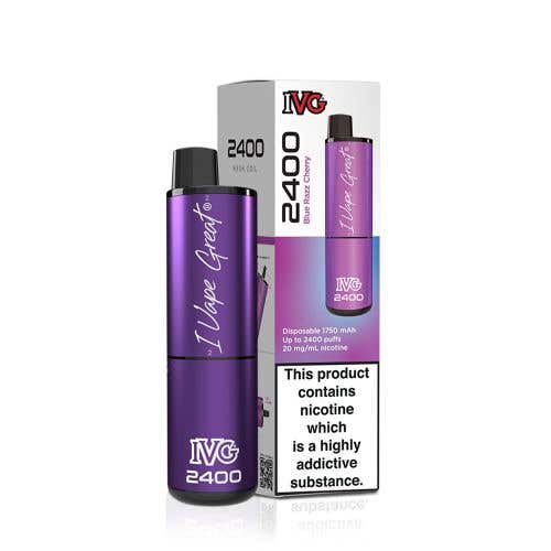 IVG 2400 Disposable Vape Kit - Blue Razz Cherry