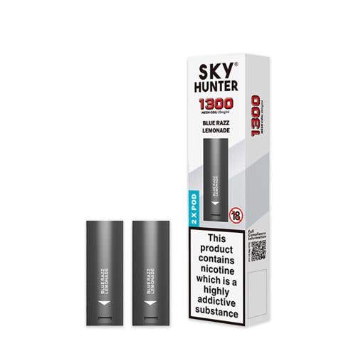 Sky Hunter Twist 2600 Prefilled Vape Pods - Blue Razz Lemonade