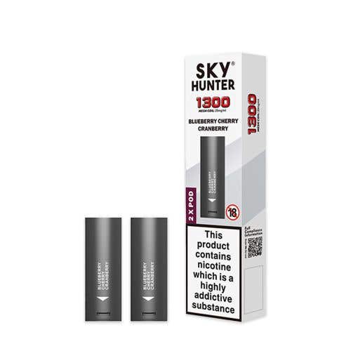 Sky Hunter Twist 2600 Prefilled Vape Pods - Blueberry Cherry Cranberry