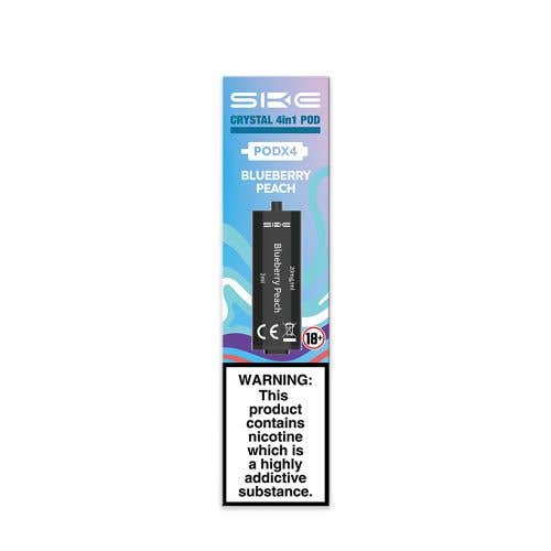 SKE Crystal 4in1 Prefilled E-Liquid Pods - Blueberry Peach