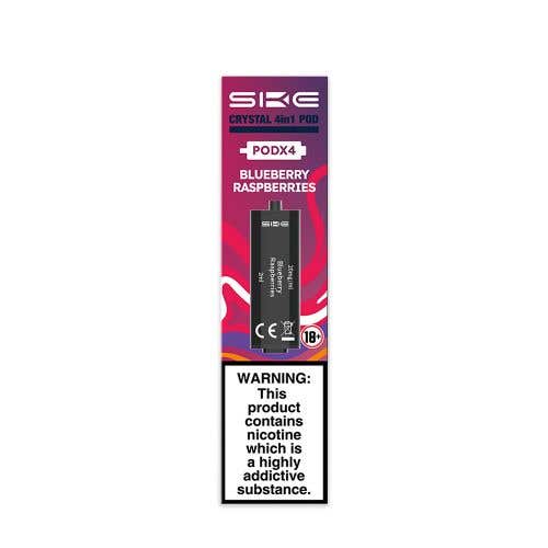 SKE Crystal 4in1 Prefilled E-Liquid Pods - Blueberry Raspberries