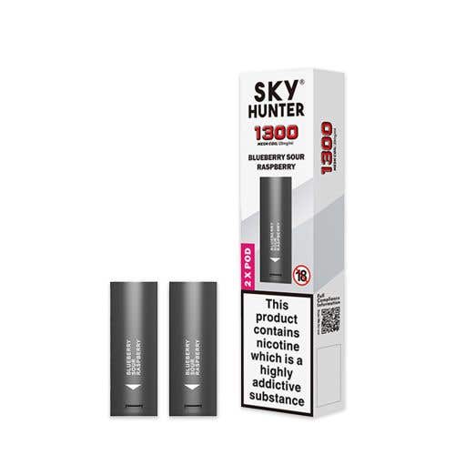 Sky Hunter Twist 2600 Prefilled Vape Pods - Blueberry Sour Raspberry