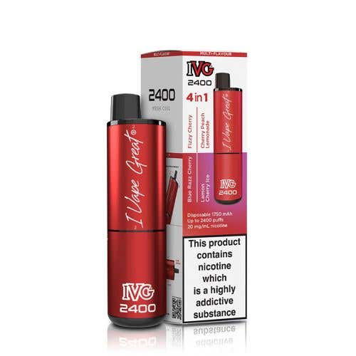 IVG 2400 Disposable Kit 2% - 4-in-1 Cherry Edition