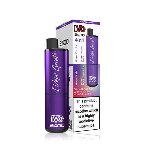 IVG 2400 Disposable Kit 2% - 4-in-1 Grape Edition