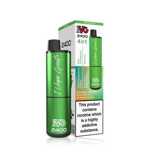 IVG 2400 Disposable Kit 2% - 4-in-1 Kiwi Edition