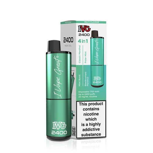 IVG 2400 Disposable Kit 2% - 4-in-1 Menthol Edition