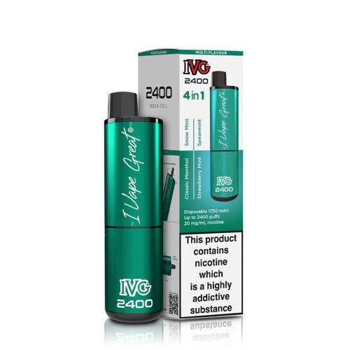 IVG 2400 Disposable Kit 2% - 4-in-1 Mint Edition