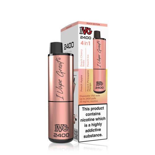 IVG 2400 Disposable Kit 2% - 4-in-1 Peach Edition