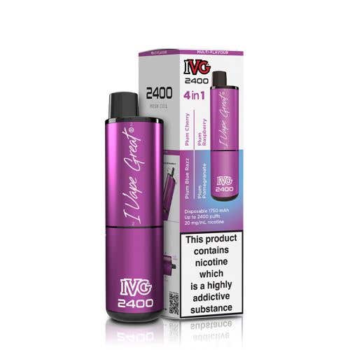 IVG 2400 Disposable Kit 2% - 4-in-1 Plum Edition