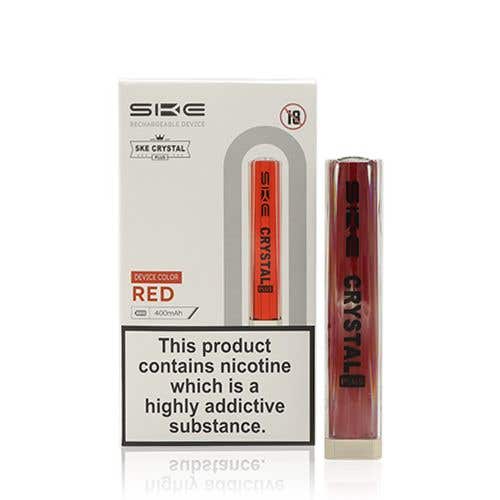 SKE Crystal Plus Closed Pod Vape Kit Battery - Red