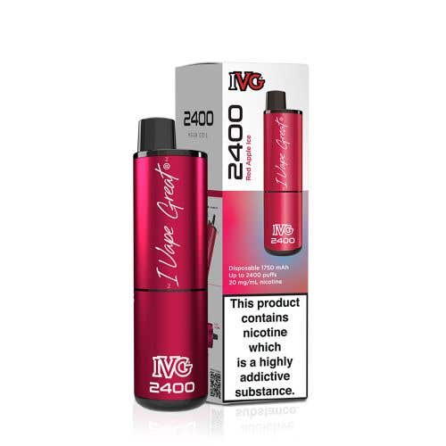 IVG 2400 Disposable Vape Kit - Red Apple Ice