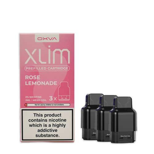 Oxva Xlim Prefilled E-Liquid Pod Cartridges - 20mg - Rose Lemonade