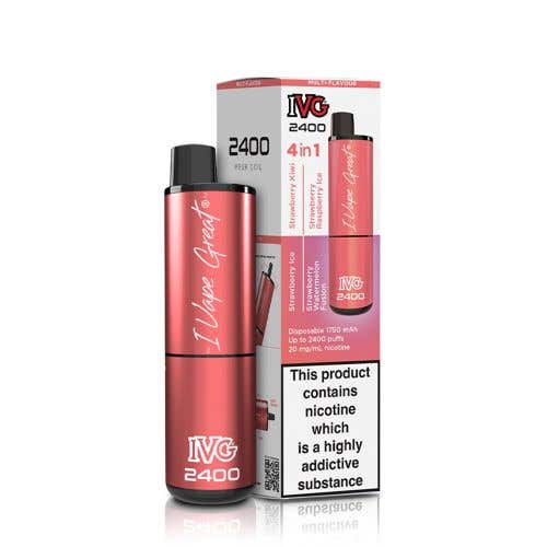 IVG 2400 Disposable Kit 2% - 4-in-1 Strawberry Edition