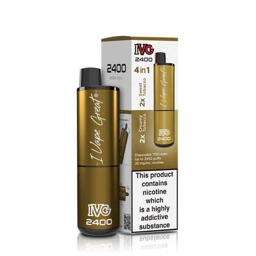 IVG 2400 Disposable Kit 2% - 4-in-1 Tobacco Edition