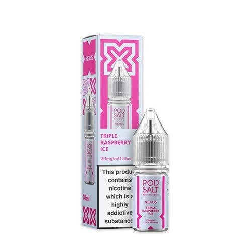 Pod Salt Nexus Triple Raspberry Ice Nic Salt E-Liquid