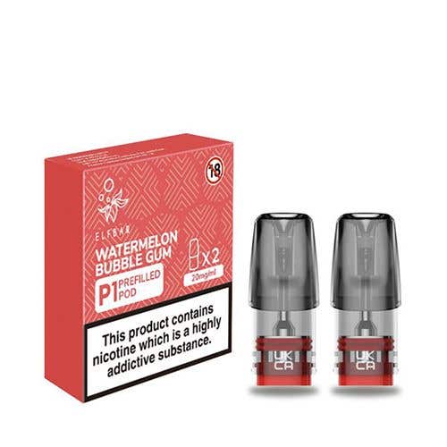 Elf Bar P1 Prefilled E-Liquid Pods - Watermelon Bubble Gum