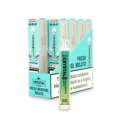 SKE Crystal Bar Disposable Kit 10 x Multipack Fresh Menthol Mojito